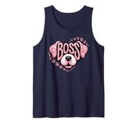 Best Ever BOSS Puppy Lover Owner Dog Mom Pawsome Canine Tank Top