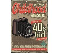 Best Ever Childhood Memories 1940s Word Search Entertainment: Things Only A 40s Kid Will Remember Word Search Book for Adults (Best Ever Childhood Memories Decade Word Search Books for Adults)