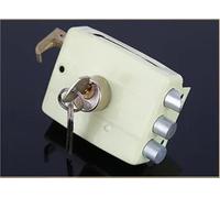 Best Exterior Iron Door Locks Security Lock Multiple Insurance Lock Wood Gate Lock for Furniture Hardware Lock Pick 1Pcs(Straight Tongue)