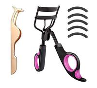 Best Eye Eyelash Curler - Pro Lash Curler Plus 5 Additional Refill Pads Long Lasting & Natural Looking Curl Painless Fits All Eye Shapes Get Gorgeous Eyelashes in Seconds (Black-Purple)