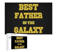 Best Father in The Galaxy Wooden Jigsaw Puzzles for Adults 1000/500/300 Pieces with Storage Box Funny Gifts