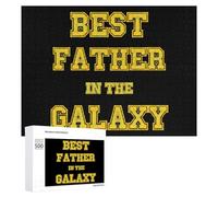Best Father in The Galaxy Wooden Jigsaw Puzzles for Adults 1000/500/300 Pieces with Storage Box Funny Gifts