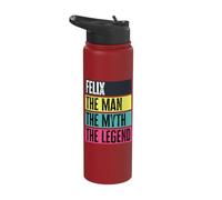 Best Felix Retro Name Funny Man Myth Legend Quote Stainless Steel Insulated Water Bottle