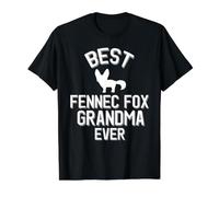 Best Fennec Fox Grandma Cute Animal Value Graphic T-Shirt, Men, Black, XL