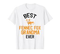 Best Fennec Fox Grandma Ever Cute Fennec Fox Lover Value Graphic T-Shirt, Men, White, XL