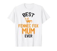 Best Fennec Fox Mum Ever Cute Fennec Fox Lover Value Graphic T-Shirt, Men, White, S