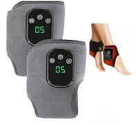 Best Foot Massager for Neuropathy & Foot Pain Relief-Massagers with Adjustable Heat 3-in-1 Portable Cordless Feet Massager and Compression Therapy Cordless Feet Massager for Home (Two Grey)