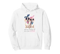 Best Friend Bad Bitch Dachshund Dog Humor Sunglasses Pullover Hoodie