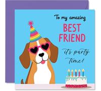 Best Friend Birthday Card, Doggy Party