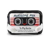Best Friend Birthday Gifts for Women Funny Friendship Gifts The Amazing Mix Cassette Tape Plushie with Emotional Support Card Encouragement Present Cute Decor