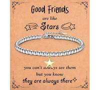 Best Friend Birthday Gifts, Friendship Bracelet Gifts for Bestie Women, Good Friends are Like Stars Bracelet for Teenage Girls, Friends Christmas Presents, Xmas Stocking Fillers
