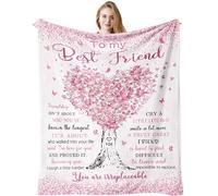 Best Friend Birthday Gifts, Gifts for Best Friend Women, Bestie Gifts Blanket 150x130CM, Soul Sister Graduation Gifts Ideas for Women, BFF Gifts, Friendship Unique Gifts My Best Friend