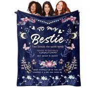 Best Friend Blanket - Best Friend Birthday Gifts for Women - Friendship Throw to My Best Friend, Bestie, BBF, Soul Sister - Friendship Gifts for Women Friends, 50"X60"