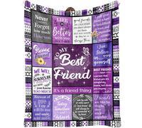 Best Friend Blanket, Bestie Birthday Gifts for Women, Friendship Gift to My Best Friend,BBF, Soul Sister, My Friend Blankets 150x130CM
