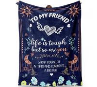 Best Friend Blanket Gifts, Best Friend Birthday Gifts for Women, Unique Friendship Gift for Women, Bestie, BBF, Soul Sister, Gift for Bestie on Mothers Day, Christmas - Soft Throw Blankets 50x60