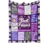 Best Friend Blanket Gifts, Friendship Blanket for Women, Bestie Blankets Gifts for Women, Besties, Friends, Sisters, Present for Friend on Mothers Day Wedding Retirement Galentines Christmas -C
