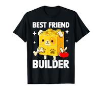 Best Friend Builder Dog Creative Block T-Shirt