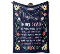 Best Friend Christmas Birthday Gifts, Friendship Gifts for Women, Best Friend Blanket Gifts, Gifts for Best Friend Female, to My Friend Bestie Throw Blanket 60" x 50"