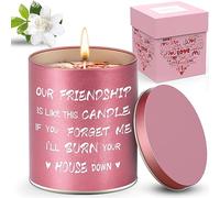 Best Friend Funny Gifts for Women,Christmas Candles Gifts for Women,9oz Soybean Wax Scented Candles,Friendship Present for Friends Her on Christmas Anniversary Birthday