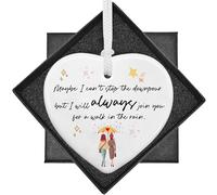 Best Friend Gift, White Ceramics Encouragement Gifts, Heart Shaped Friendship Plaque Crafts, Friendship Gifts for Women Sister Friends Hard Times Support Gifts, Tough Time Gift