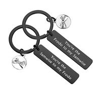 Best Friend Gift You are The Samwise to my Frodo Keychain Movie Jewelry Friendship Keychain Set for Couple, Bl Frodo Keychain, 1.2*5cm