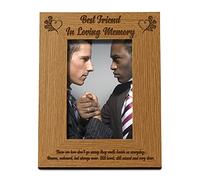 Best Friend In Loving Memory Remembrance Portrait Wooden Photo Frame Gift FW449 (4 x 6 Inch)