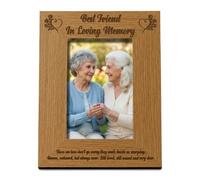 Best Friend In Loving Memory Remembrance Portrait Wooden Photo Frame Gift FW449 (5 x 7 Inch)
