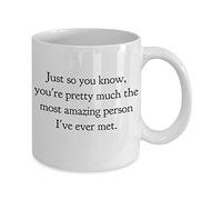Best Friend Mugs Cup, Amazing Gifts for Men Women, Friendship Unique BFF Bestie - Most Amazing Person