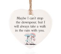 Best Friend Ornament, White Ceramics Encouragement Gifts Heart Shape Pocket Hug Token Gifts for Women Bestie Hard Times Sympathy Gift Support Friendship Keepsake Gifts for Birthday