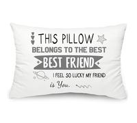 Best Friend Pillowcases Gifts for Best Friend Women Bedding Decration Pillow Cases 50x75 cm Idea Bestie BFF Soul Sister Birthday Christmas Wedding Throw Pillow Gifts for Female (Best Friend 50x75)