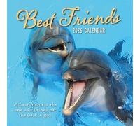 Best Friends 16-Month Square Wall Calendar 2026, Animal Photography, Cute Animal Pictures, Friendship Quotes