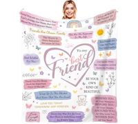 Best Friends Blanket Gifts for Women - Birthday Gifts to Friends, Friendship Blanket Gifts Personalized Throw Blanket for Besties Christmas Wedding Graduation Gifts for Her Girls 50"X60"
