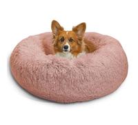 Best Friends by Sheri The Original Calming Donut Cat and Dog Bed in Shag Fur Dusty Rose, Medium 30x30