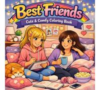 Best Friends: Coloring Book for Adults and Teens Featuring Cute Besties, Cozy Moments, and Everyday Adventures for Relaxation (Cute & Easy Coloring)