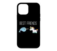 Best Friends Cute Narwhal Unicorn Magical BFF Bestfriend Case for iPhone 12 mini