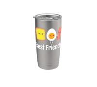 Best Friends Egg Bacon Toast Stainless Steel Insulated Tumbler