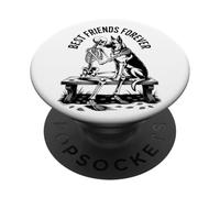 Best Friends Forever Skeleton Dog Bond PopSockets Adhesive PopGrip