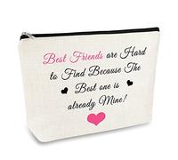 Best Friends Gift for Girls Makeup Bag Gift Friendship Gifts for Women Cosmetic Bag Christmas Birthday Gifts for Best Friend Sister BFF Bestie Gift Travel Cosmetic Pouch Case Toiletry Bag