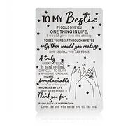 Best Friends Gifts for Women, Engraved Wallet Card for Best Friends, Long Distance Gifts, Wallet Insert Card Jewelry New Year Christmas Thanksgiving Day