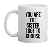 Best Friends Gifts for Women, You are The Sister I Got to Choose, Funny Gift from Soul Sisters, Brother, Best Friend, Friendship, Bestie, Christmas Present, Her Unique Birthday, Coffee Mug - wm4250