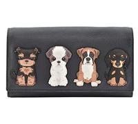 Best Friends Sitting Dogs Matinee Purse RFID 3508-65 (Grey)