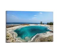 Best Geyser Basins In Yellowstone National Park Poster Decorative Painting Canvas Wall Posters And Art Picture Print Modern Family Bedroom Decor Posters 08x12inch(20x30cm)