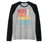 Best Golf Grandpa Ever Raglan Baseball Tee