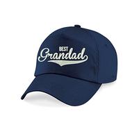 Best Grandad Baseball Cap, I Love My Grandad So Much Hat, Embroidered Design (Navy)