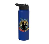 Best Grandad By Par Golf Retired Retiree Retirement Golfing Stainless Steel Insulated Water Bottle