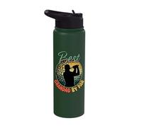 Best Grandad By Par Golf Retired Retiree Retirement Golfing Stainless Steel Insulated Water Bottle