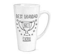 Best Grandad Ever No.1 Trophy 17oz Large Latte Mug Cup