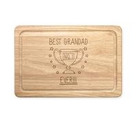 Best Grandad Ever No.1 Trophy Rectangular Wooden Chopping Board