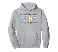Best Grandma Design Blessed To Be Called Nana Pullover Hoodie