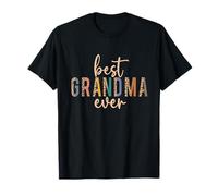 Best Grandma Ever Grandma Leopard Print Mothers Day T-Shirt